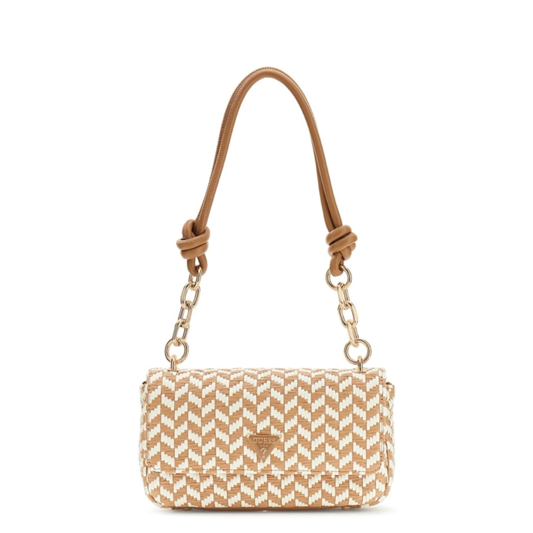 GUESS TRACOLLA TESSI FLAP SHOULDER BAG