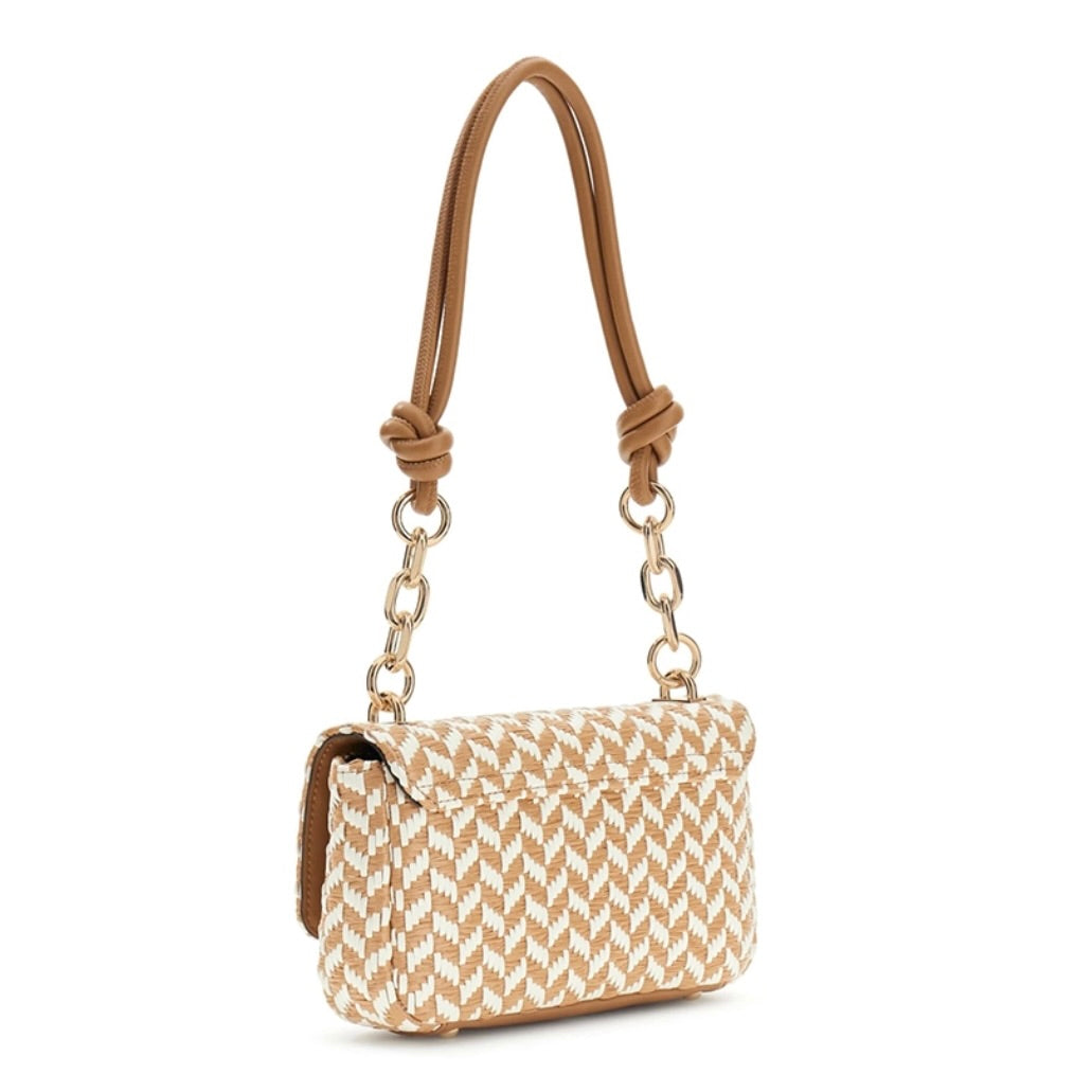 GUESS TRACOLLA TESSI FLAP SHOULDER BAG