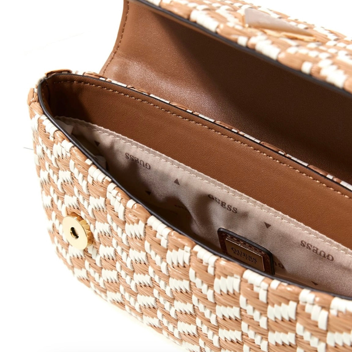 GUESS TRACOLLA TESSI FLAP SHOULDER BAG