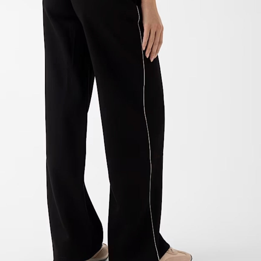 GUESS PANTALONE CON ELASTICO E PROFILI MARRONI
