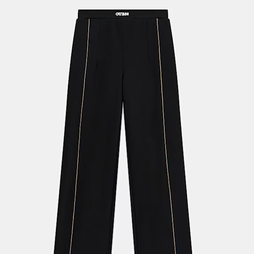 GUESS PANTALONE CON ELASTICO E PROFILI MARRONI