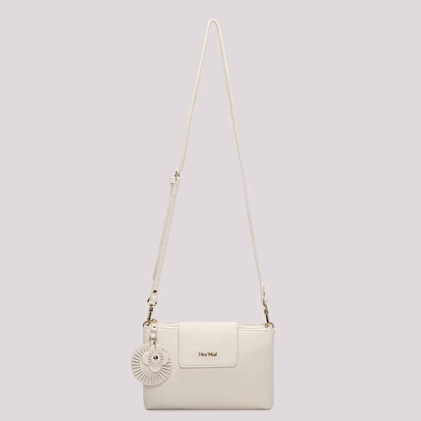 Mimì-Muà BORSA A TRACOLLA CON CHARM A FIORE