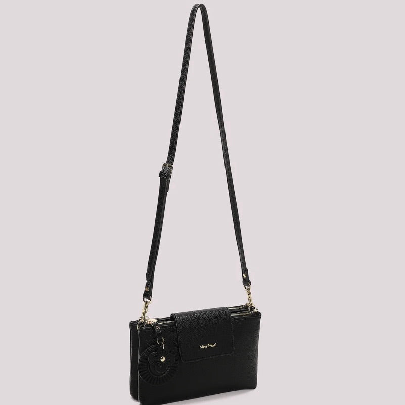 Mimì-Muà BORSA A TRACOLLA CON CHARM A FIORE