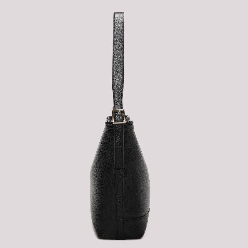 Mimì-Muà BORSA A SECCHIELLO CON BORDO INTRECCIATO