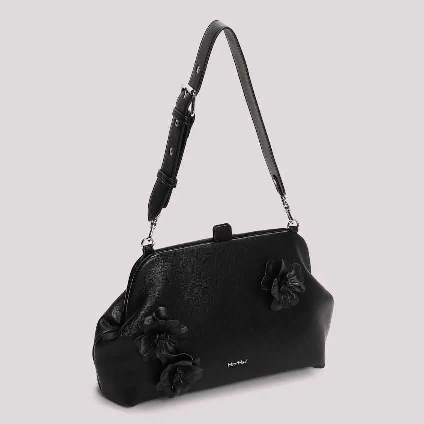 Mimì-Muà BORSA A BAULETTO CON FIORI