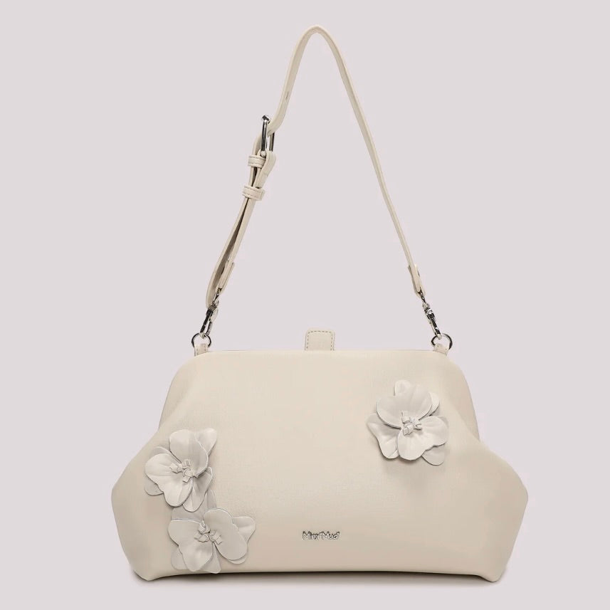 Mimì-Muà BORSA A BAULETTO CON FIORI