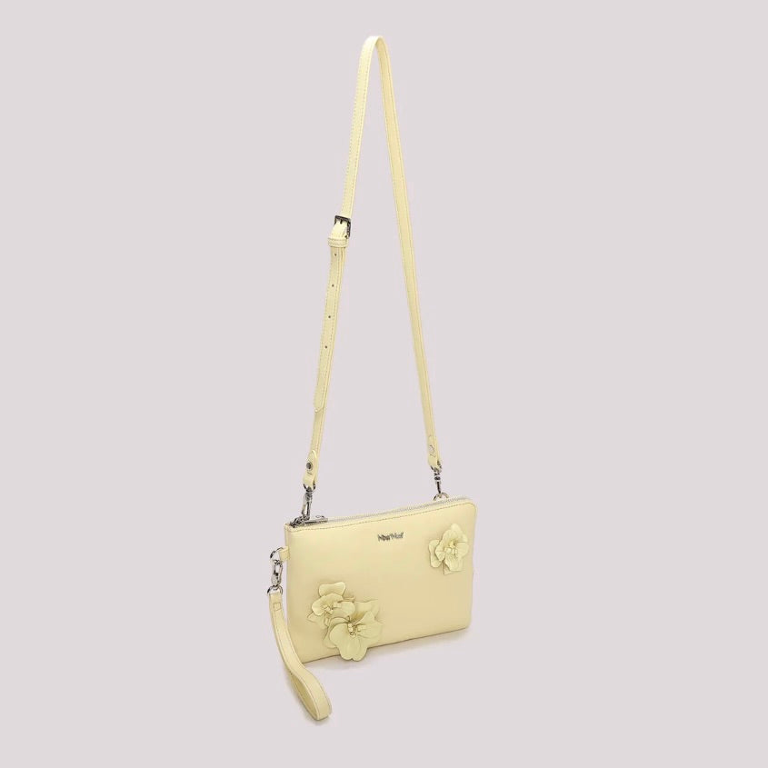 Mimì-Muà BORSA A BUSTA CON FIORI