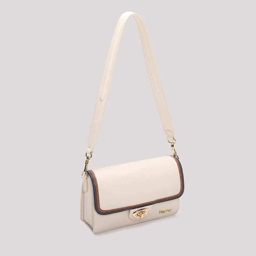 Mimì-Muà BORSA A TRACOLLA CON BORDO COLORATO