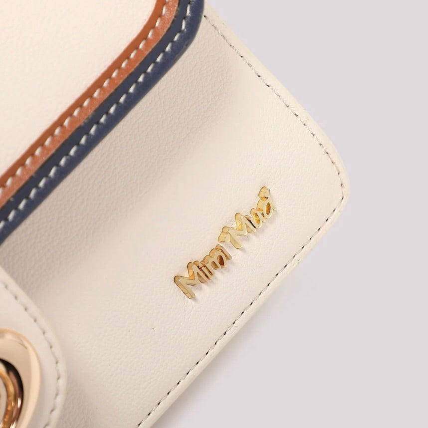 Mimì-Muà BORSA A TRACOLLA CON BORDO COLORATO