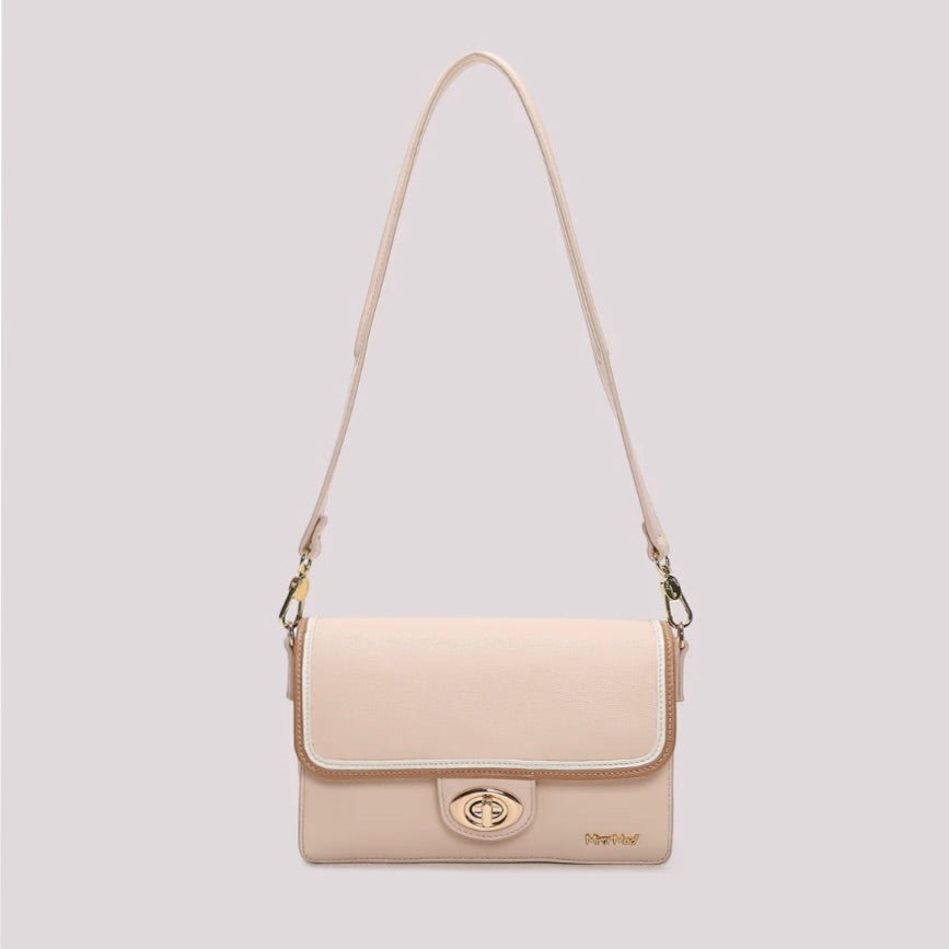 Mimì-Muà BORSA A TRACOLLA CON BORDO COLORATO