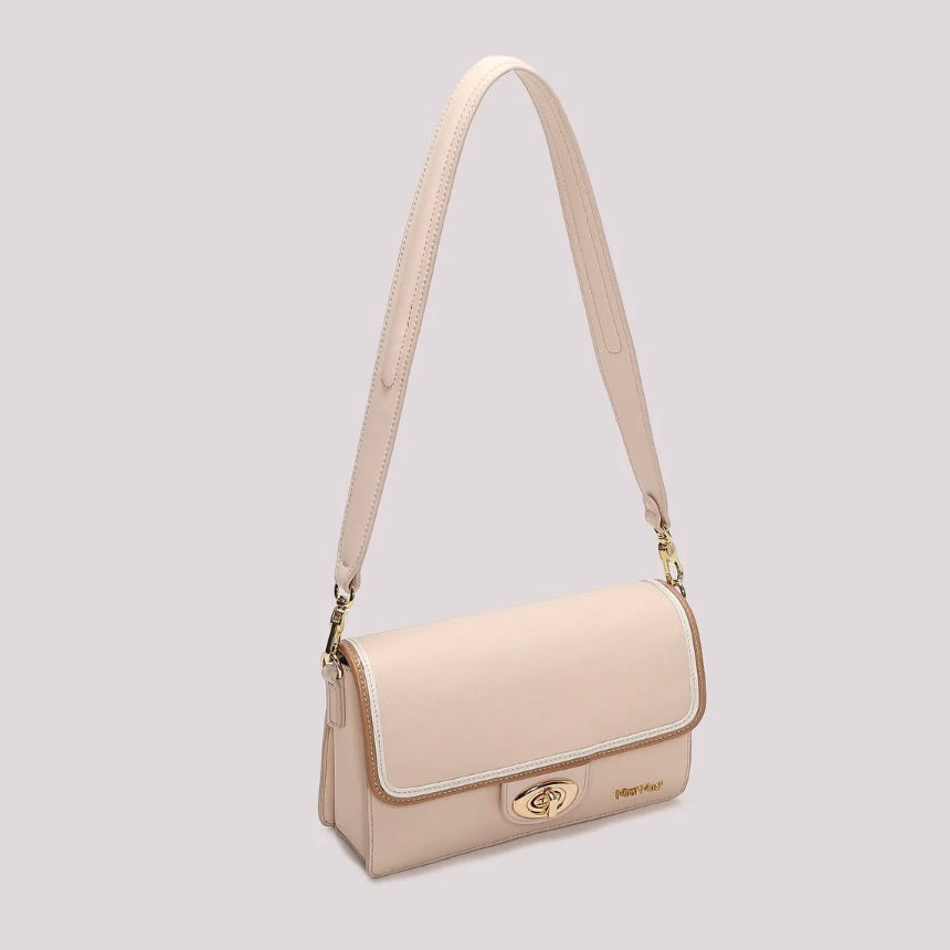 Mimì-Muà BORSA A TRACOLLA CON BORDO COLORATO
