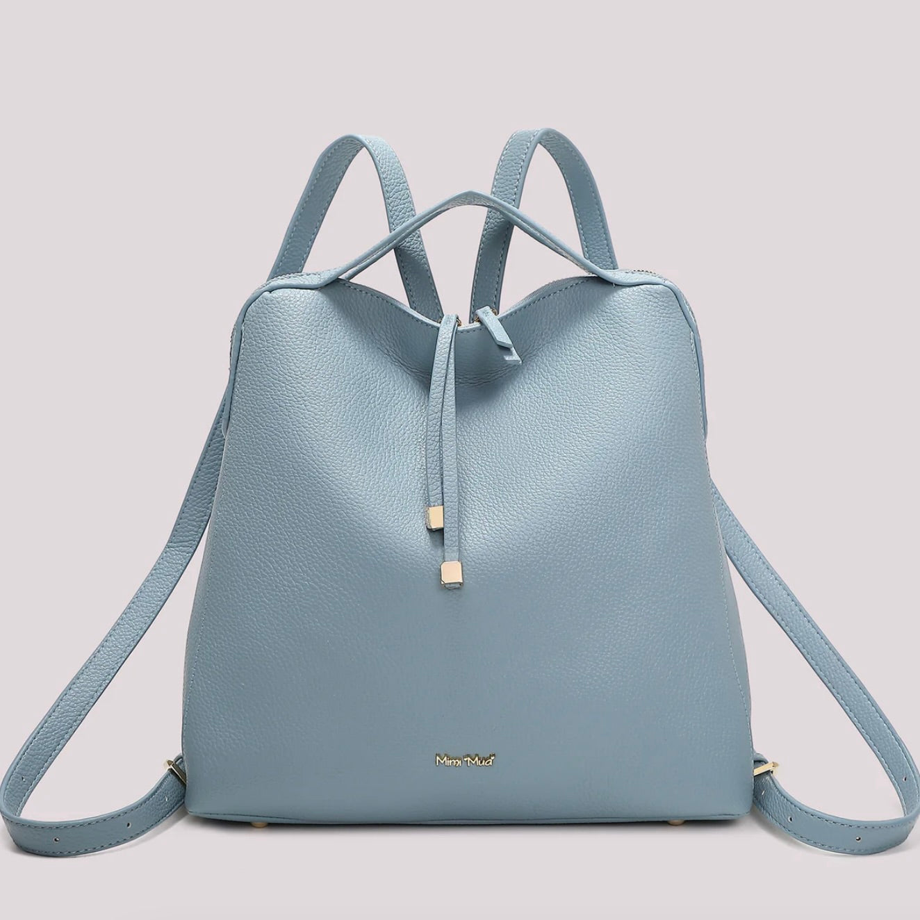 Mimì-Muà ZAINO CON TIRA ZIP CON DETTAGLIO QUADRATO