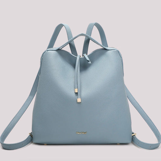 Mimì-Muà ZAINO CON TIRA ZIP CON DETTAGLIO QUADRATO