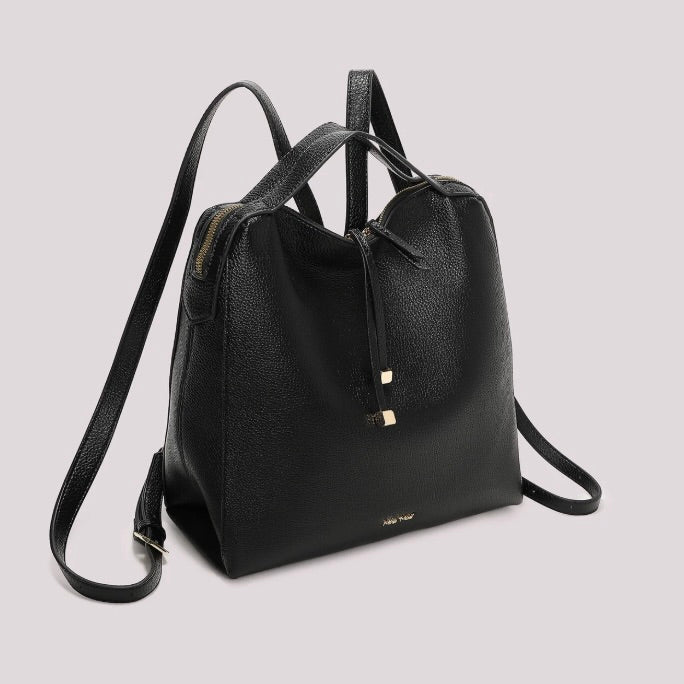 Mimì-Muà ZAINO CON TIRA ZIP CON DETTAGLIO QUADRATO