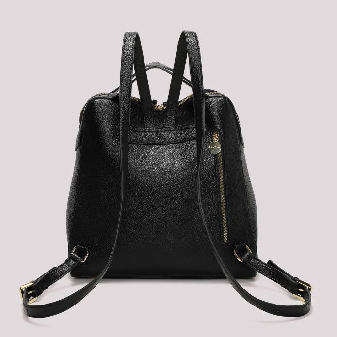 Mimì-Muà ZAINO CON TIRA ZIP CON DETTAGLIO QUADRATO