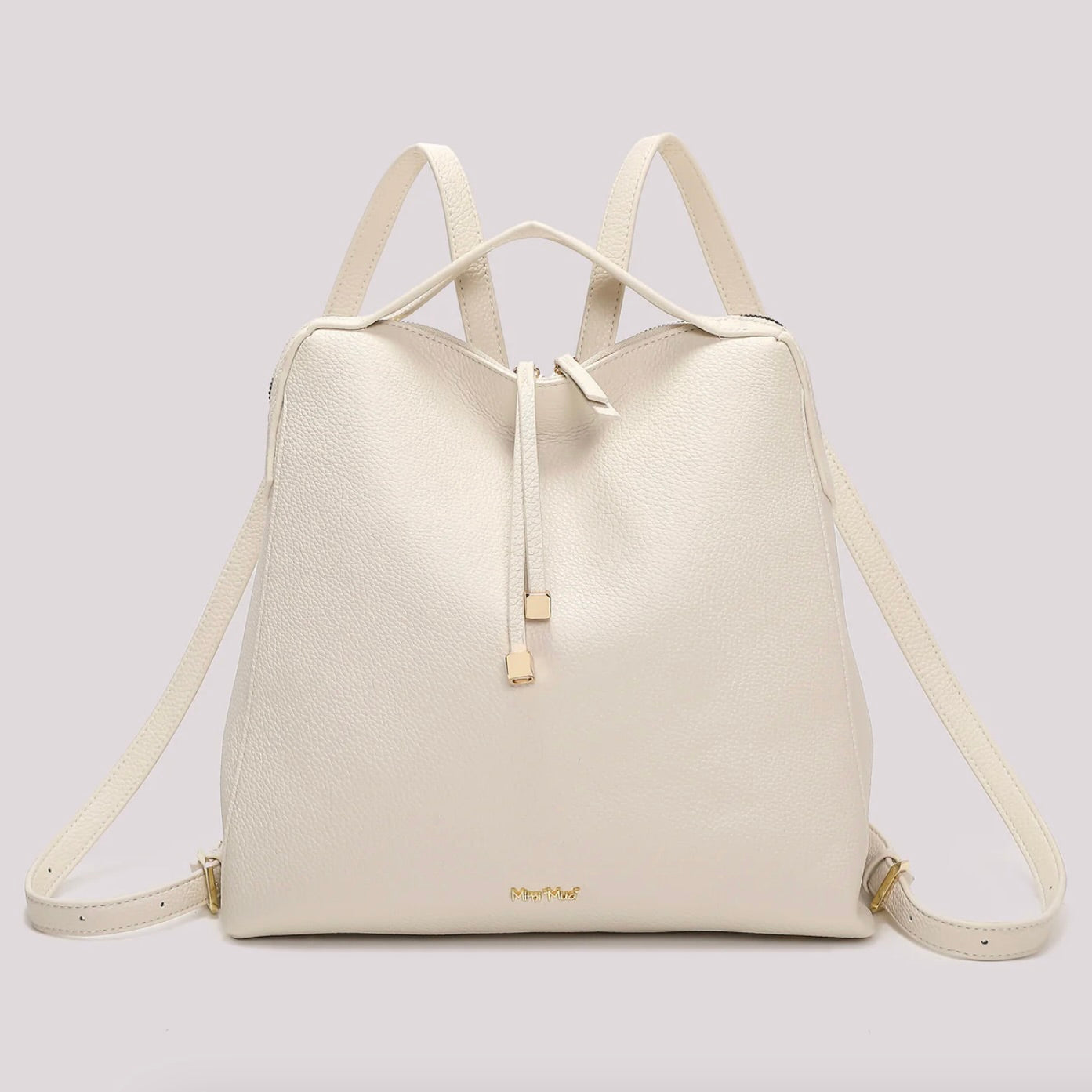 Mimì-Muà ZAINO CON TIRA ZIP CON DETTAGLIO QUADRATO