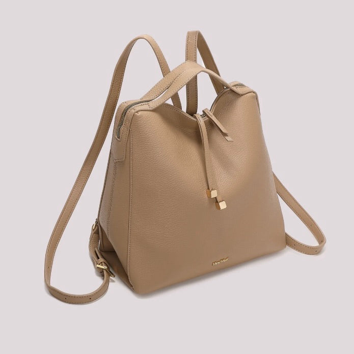 Mimì-Muà ZAINO CON TIRA ZIP CON DETTAGLIO QUADRATO