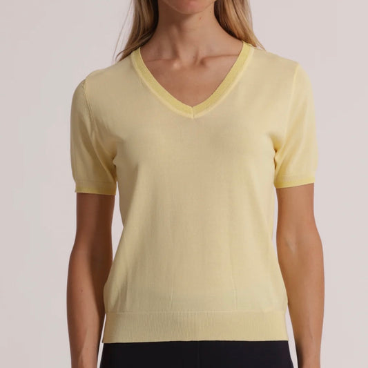Mimì-Muà MAGLIA A MANICHE CORTE CON DETTAGLI LUREX