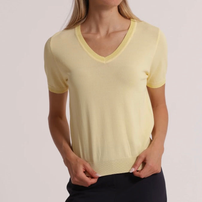 Mimì-Muà MAGLIA A MANICHE CORTE CON DETTAGLI LUREX