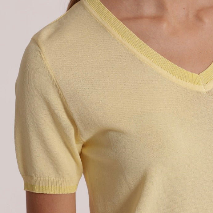 Mimì-Muà MAGLIA A MANICHE CORTE CON DETTAGLI LUREX