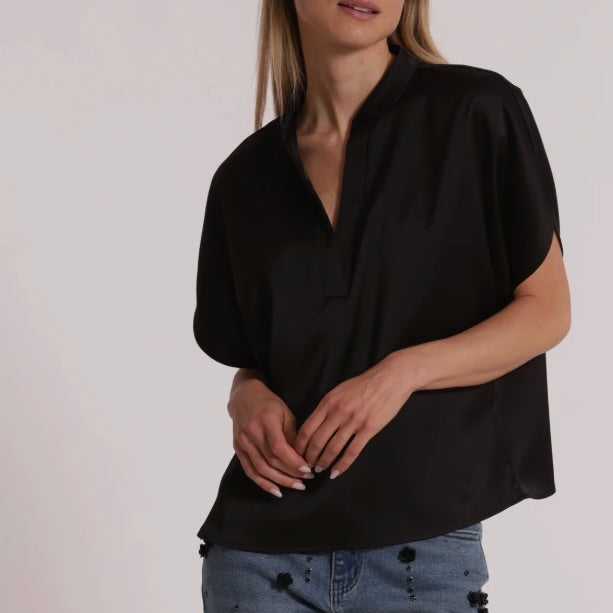 Mimì-Muà BLUSA MEZZE MANICHE A TULIPANO