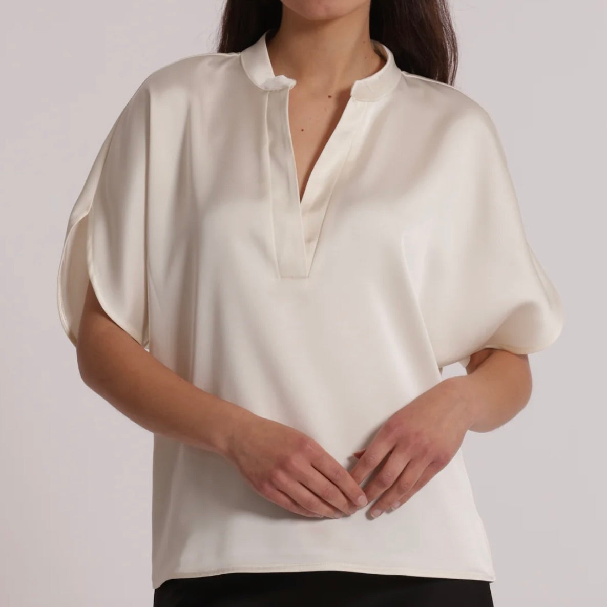 Mimì-Muà BLUSA MEZZE MANICHE A TULIPANO