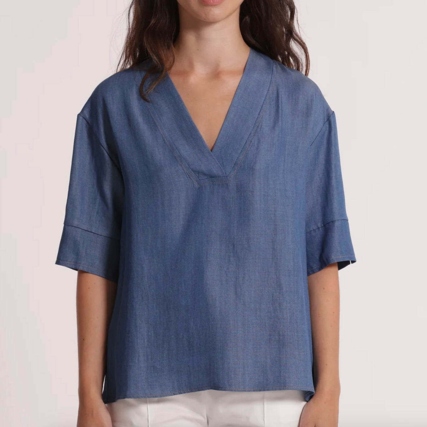 Mimì-Muà BLUSA A MANICHE CORTE