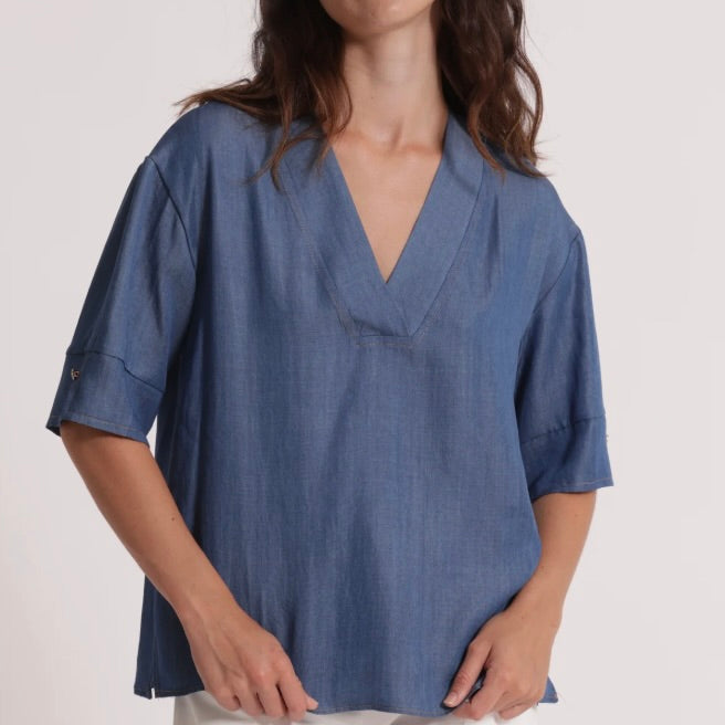 Mimì-Muà BLUSA A MANICHE CORTE