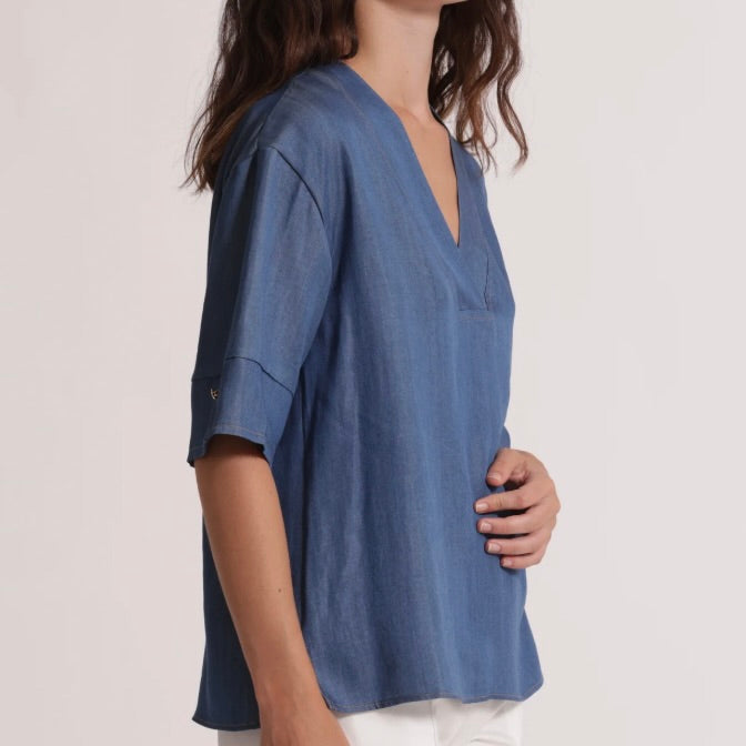 Mimì-Muà BLUSA A MANICHE CORTE
