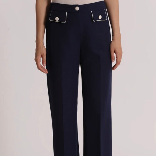 Mimì-Muà PANTALONE CON BORDI A CONTRASTO