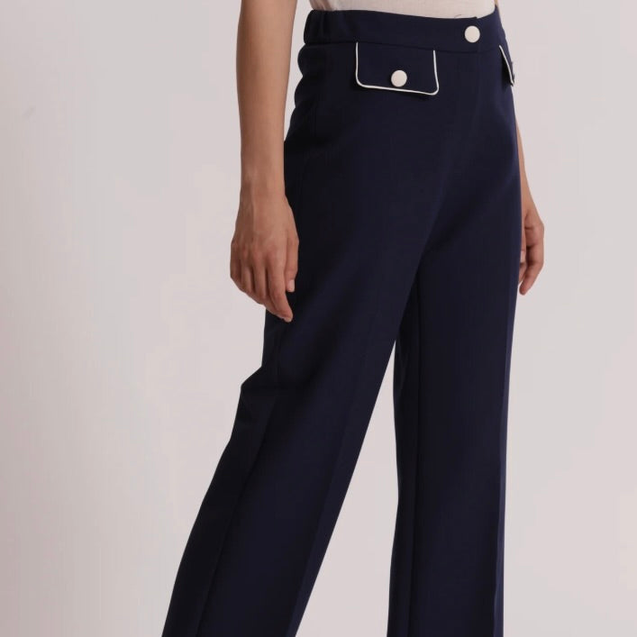 Mimì-Muà PANTALONE CON BORDI A CONTRASTO