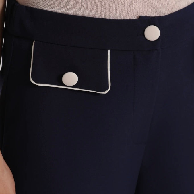 Mimì-Muà PANTALONE CON BORDI A CONTRASTO
