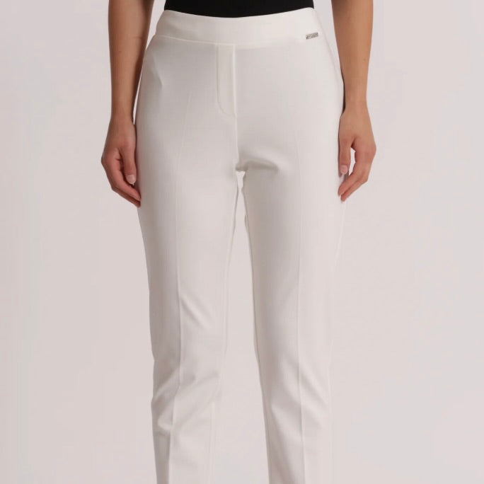 Mimì-Muà PANTALONE BASIC IN PUNTO MILANO CON ELASTICO