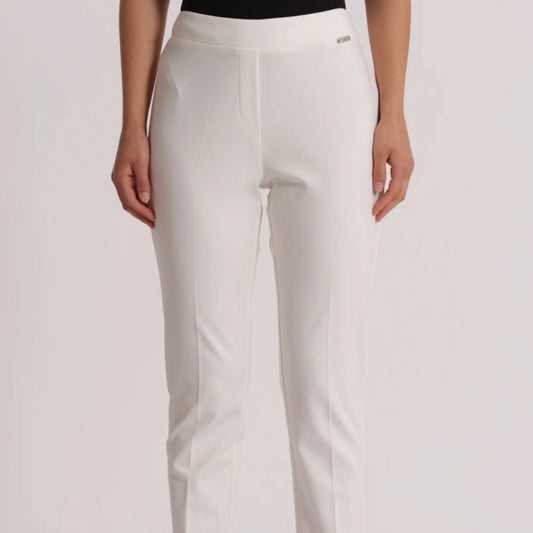 Mimì-Muà PANTALONE BASIC IN PUNTO MILANO CON ELASTICO