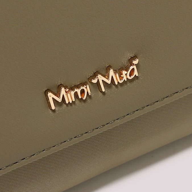 Mimì-Muà PORTAFOGLIO GRANDE IN NYLON CON PATTA