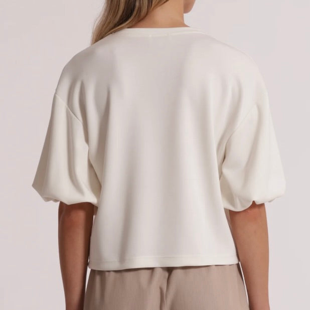 Mimì-Muà MAGLIA IN FELPA CON DETTAGLIO GIOIELLO