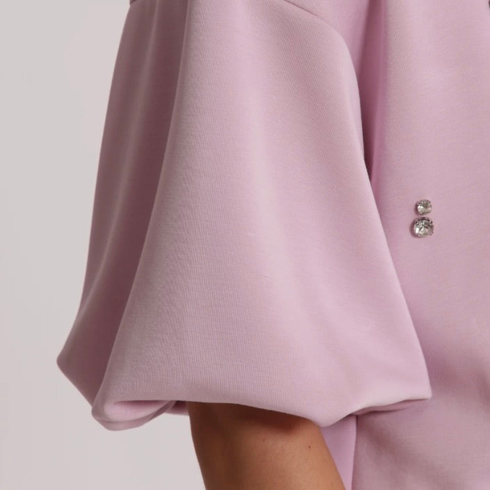 Mimì-Muà MAGLIA IN FELPA CON DETTAGLIO GIOIELLO