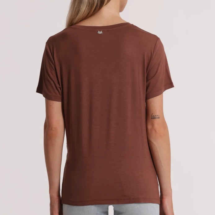 Mimì-Muà T-SHIRT MEZZE MANICHE CON ARRICCIO LATERALE