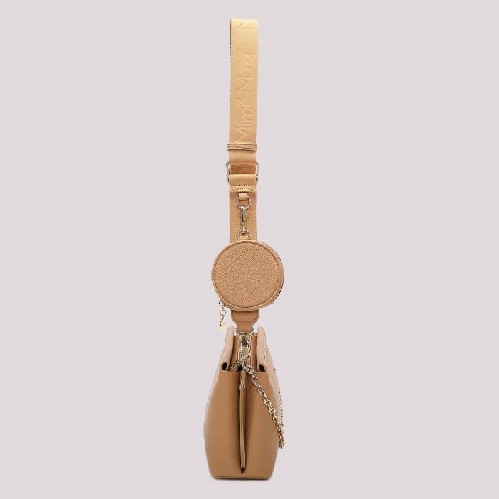 Mimì-Muà BORSA A TRACOLLA CON DETTAGLIO APPESO