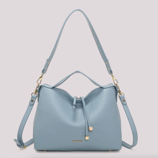 Mimì-Muà BORSA A SPALLA CON TIRA ZIP CON DETTAGLIO QUADRATO