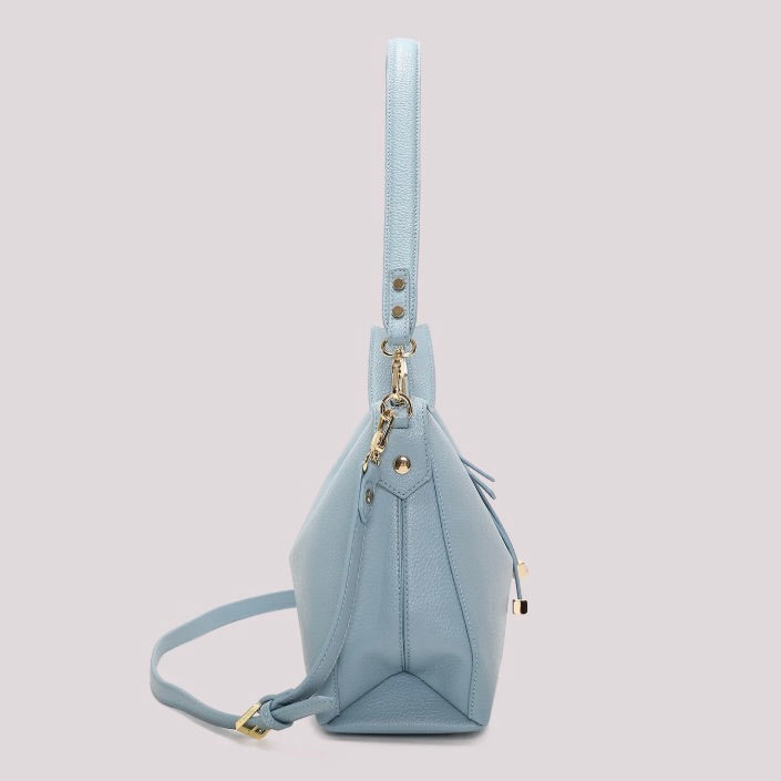 Mimì-Muà BORSA A SPALLA CON TIRA ZIP CON DETTAGLIO QUADRATO