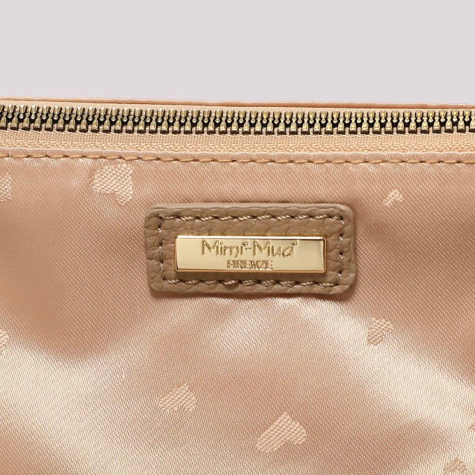 Mimì-Muà BORSA A SPALLA CON TIRA ZIP CON DETTAGLIO QUADRATO