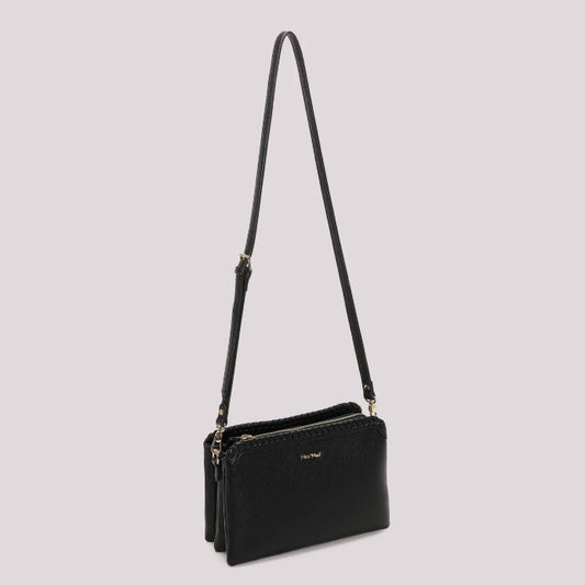 Mimì-Muà BORSA A TRACOLLA CON BORDO INTRECCIATO