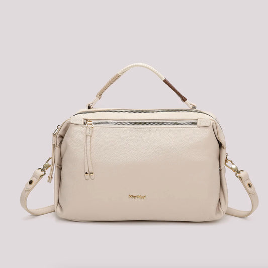 Mimì-Muà BORSA A BAULETTO CON MANICO INTRECCIATO