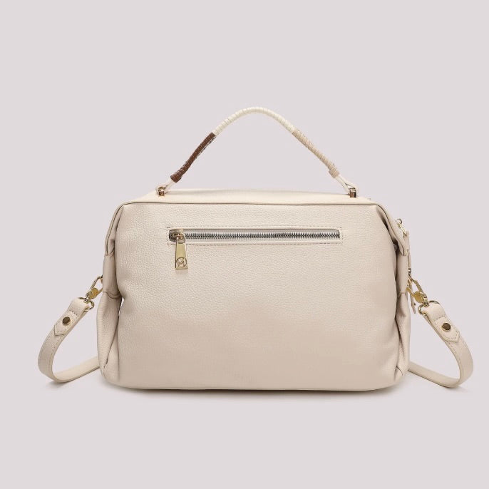 Mimì-Muà BORSA A BAULETTO CON MANICO INTRECCIATO