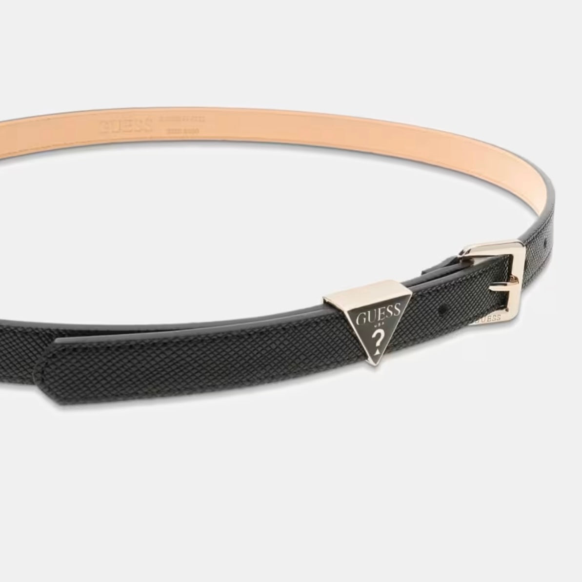 GUESS CINTURA NERA CON LOGO