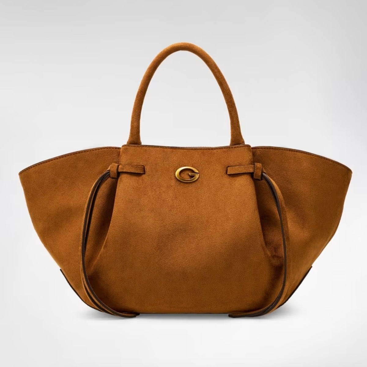 GUESS ALLEGRA GIRLFRIEND SATCHEL SUEDE