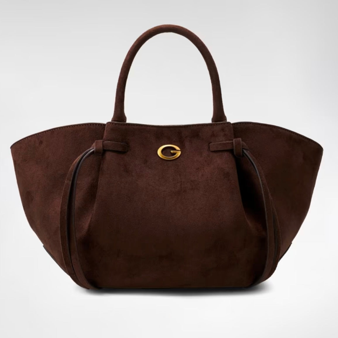 GUESS ALLEGRA GIRLFRIEND SATCHEL SUEDE