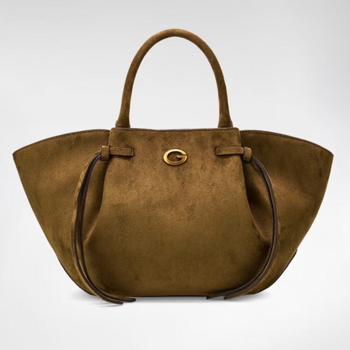 GUESS ALLEGRA GIRLFRIEND SATCHEL SUEDE