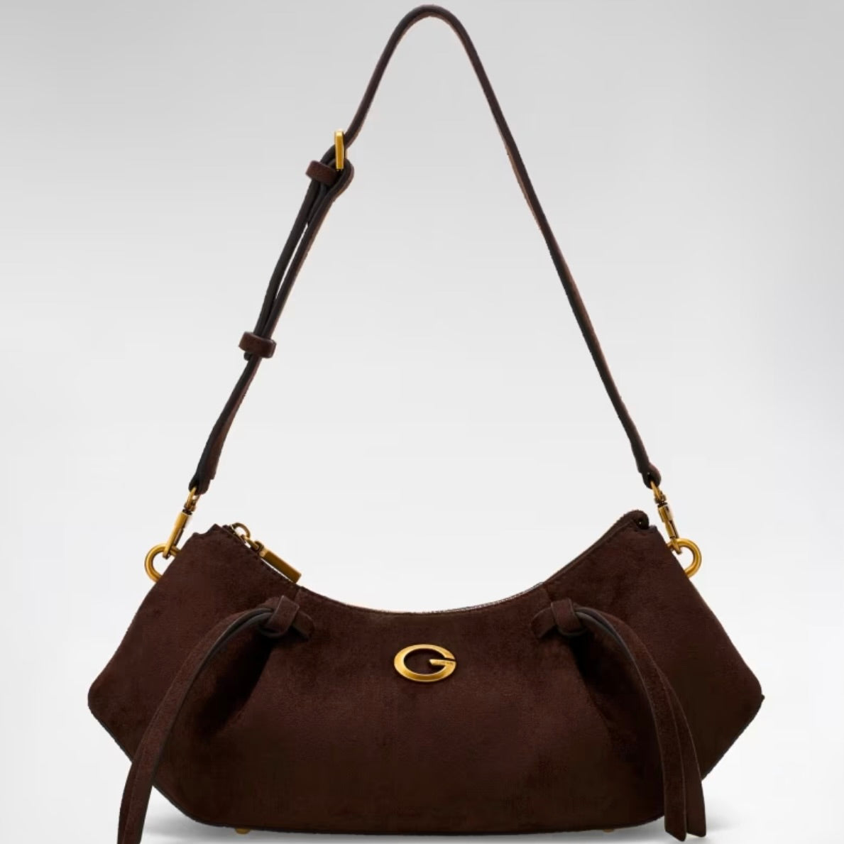 GUESS ALLEGRA SHOULDER BAG SUEDE